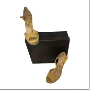 Luxury Rebel Carol Mustard Wedges